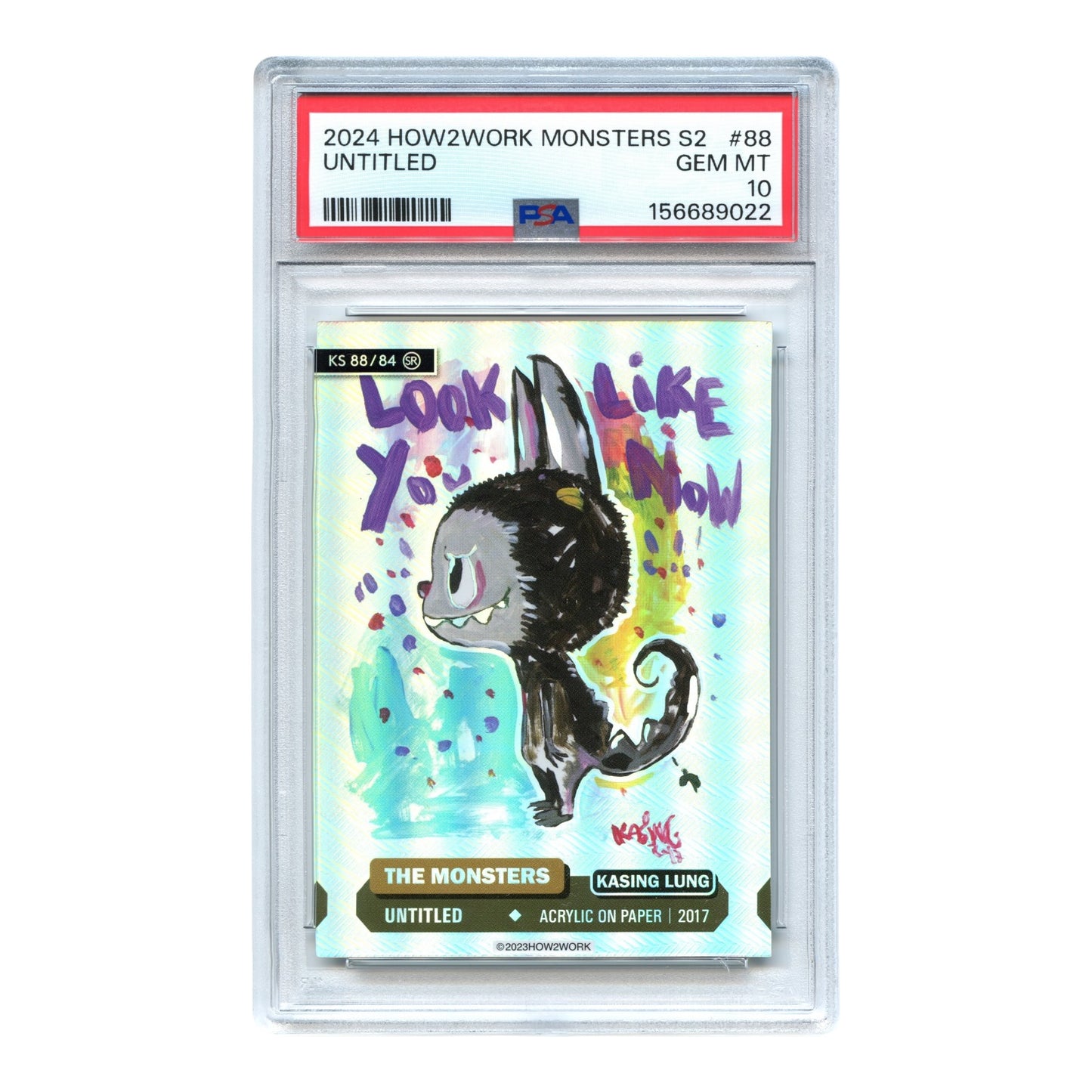 Labubu 2024 How2Work The Monsters Series 2 #88 PSA 10