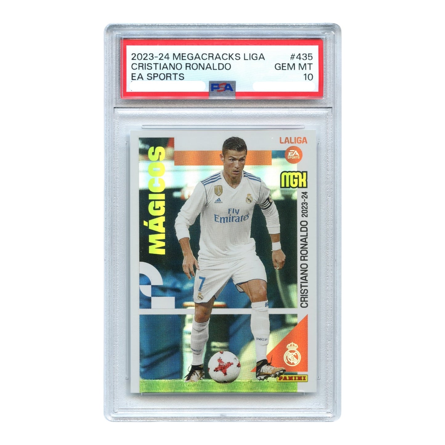 Cristiano Ronaldo 2023-24 Panini Megacracks LALIGA EA Sports #435 PSA 10