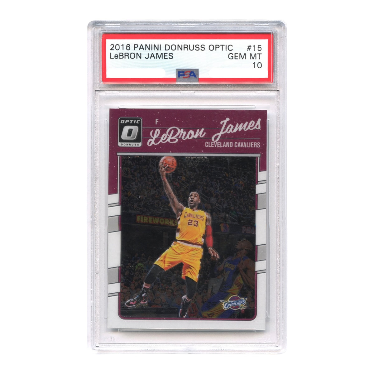 LeBron James 2016-17 Panini Donruss Optic #15 PSA 10
