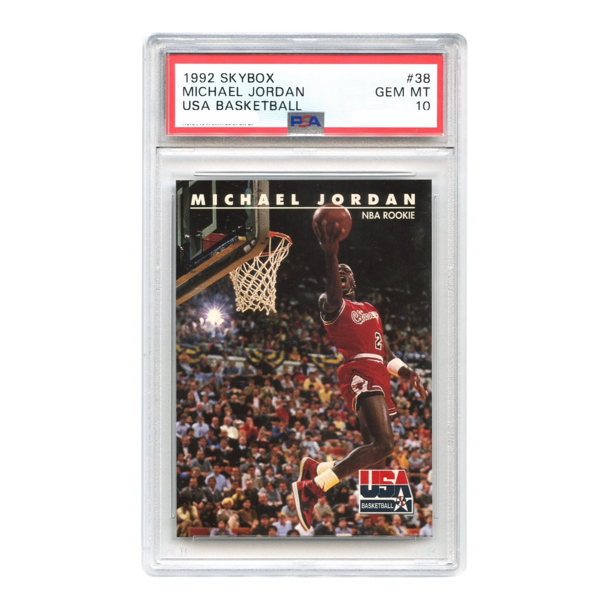 Michael Jordan 1992 SkyBox Team USA Basketball #38 PSA 10