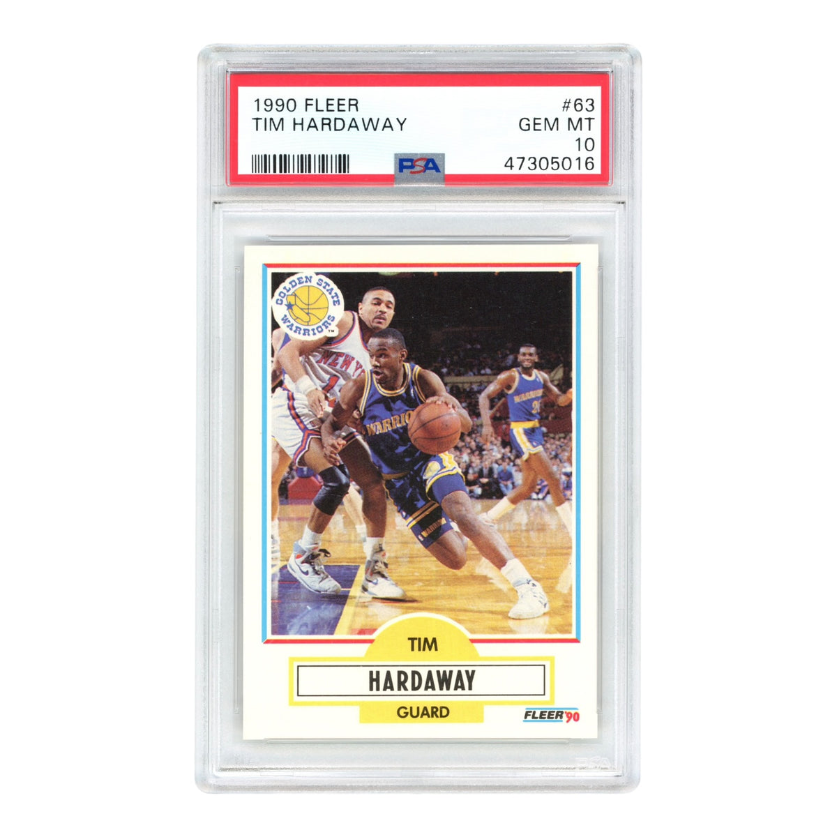 Tim Hardaway 1990 Fleer #63 PSA 10
