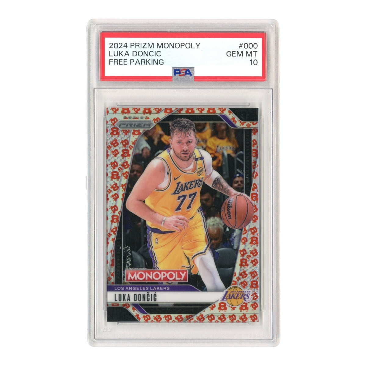 Luka Doncic 2024 Panini Prizm Monopoly Free Parking #000 PSA 10