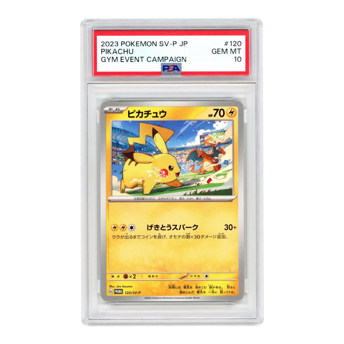 Pikachu 2023 Pokemon Japanese Promo #120 PSA 10