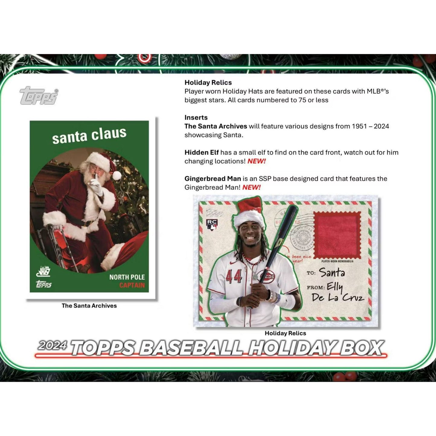 2024 Topps Baseball Holiday Mega Box