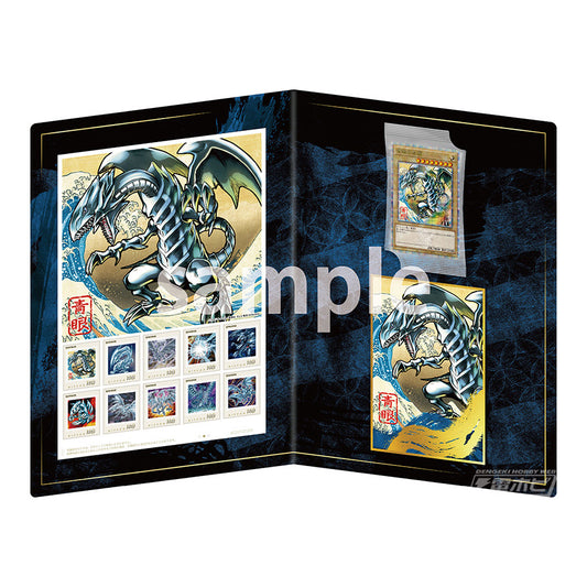 遊戲王OCG 卡牌遊戲 25週年青眼白龍 浮世繪風格OCG卡 郵票Set