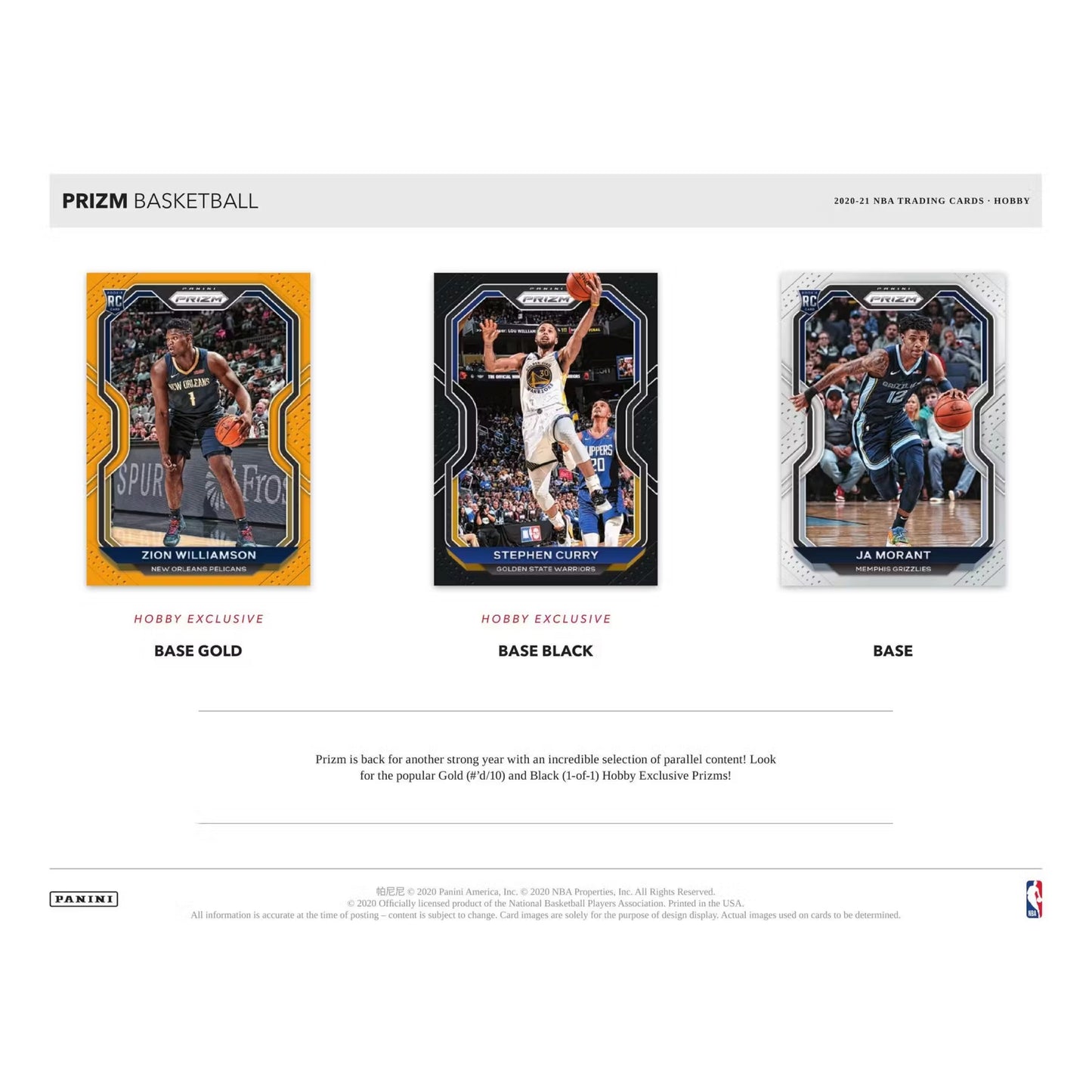 2020-21 Panini Prizm Basketball Hobby Box