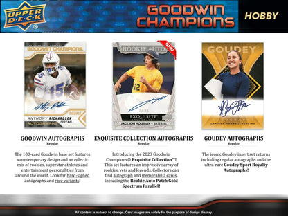 2023 Upper Deck Goodwin Champions Trading Card Hobby Box