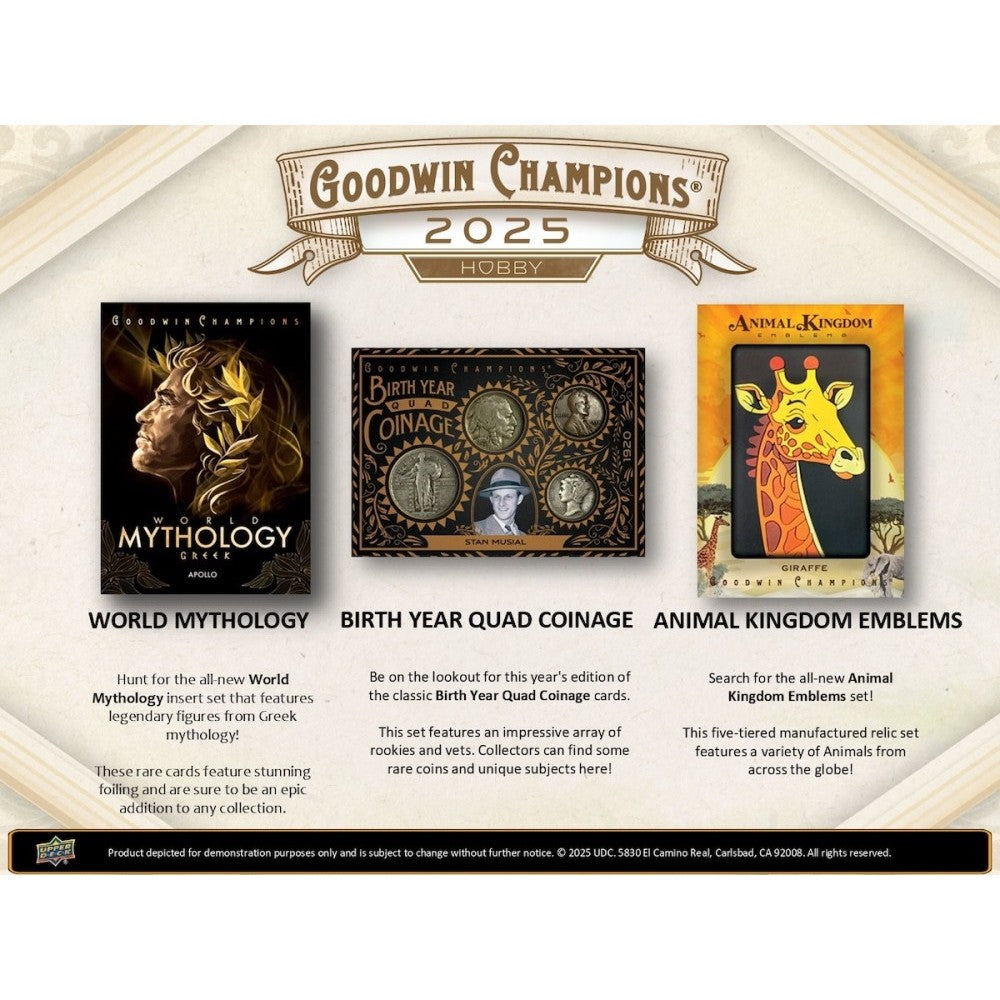 2025 Upper Deck Goodwin Champions Hobby Box