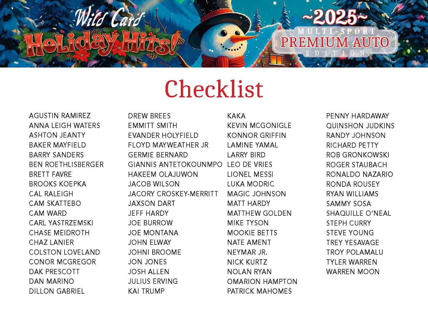 Wild Cards - 2025 HOLIDAY HITS