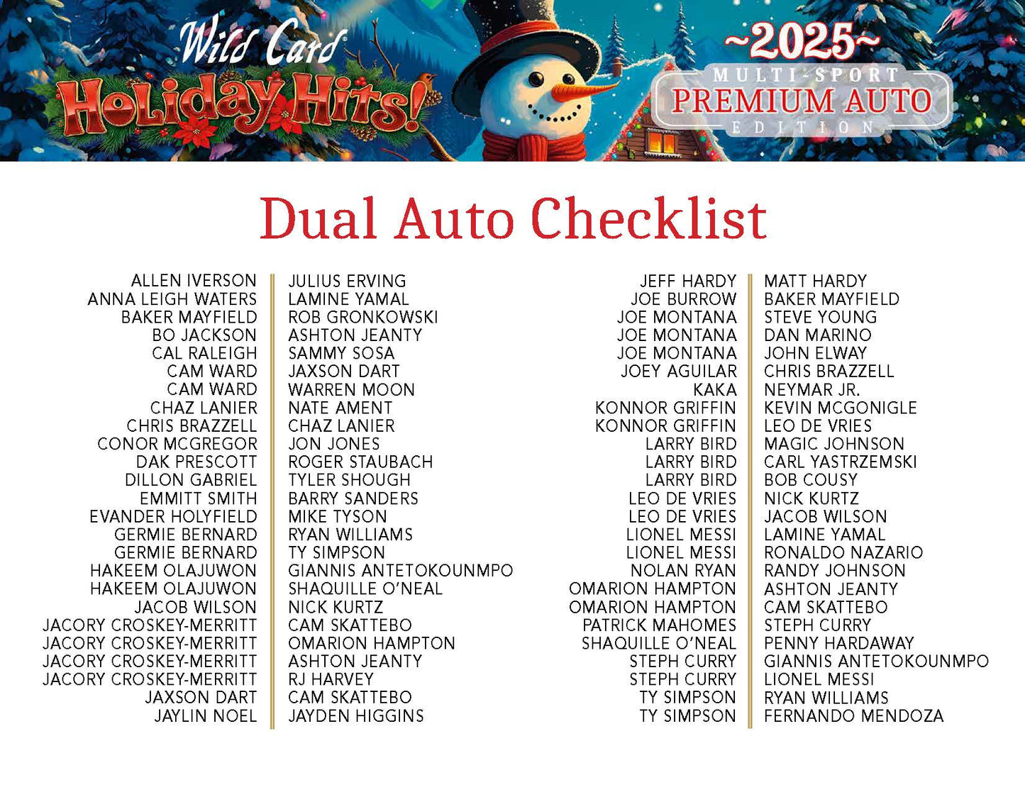 Wild Cards - 2025 HOLIDAY HITS