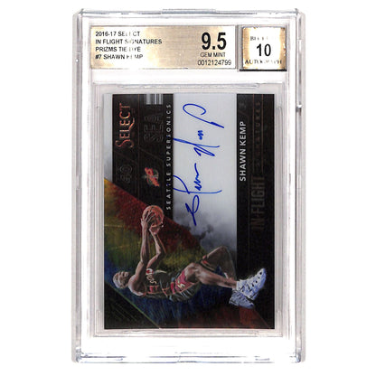 Shawn Kemp 2016-17 Select In Flight Auto 14/25 #7 BGS 9.5 Auto 10