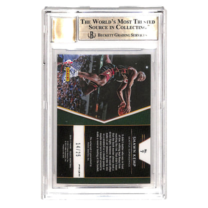 Shawn Kemp 2016-17 Select In Flight Auto 14/25 #7 BGS 9.5 Auto 10