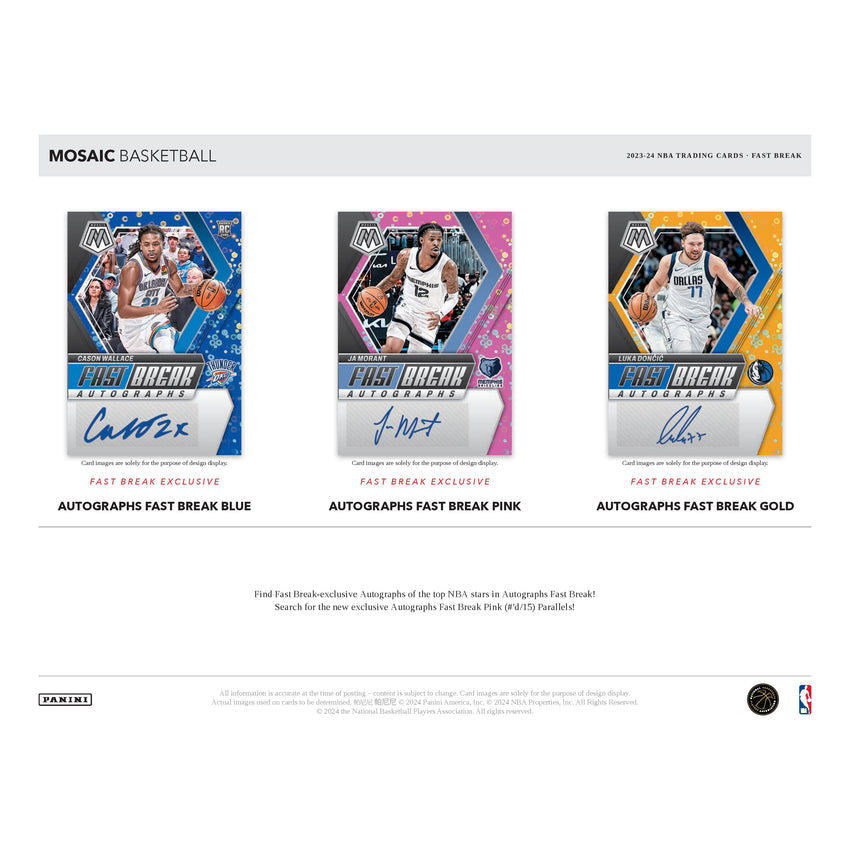 2023-24 Panini Mosaic Basketball Fastbreak Box