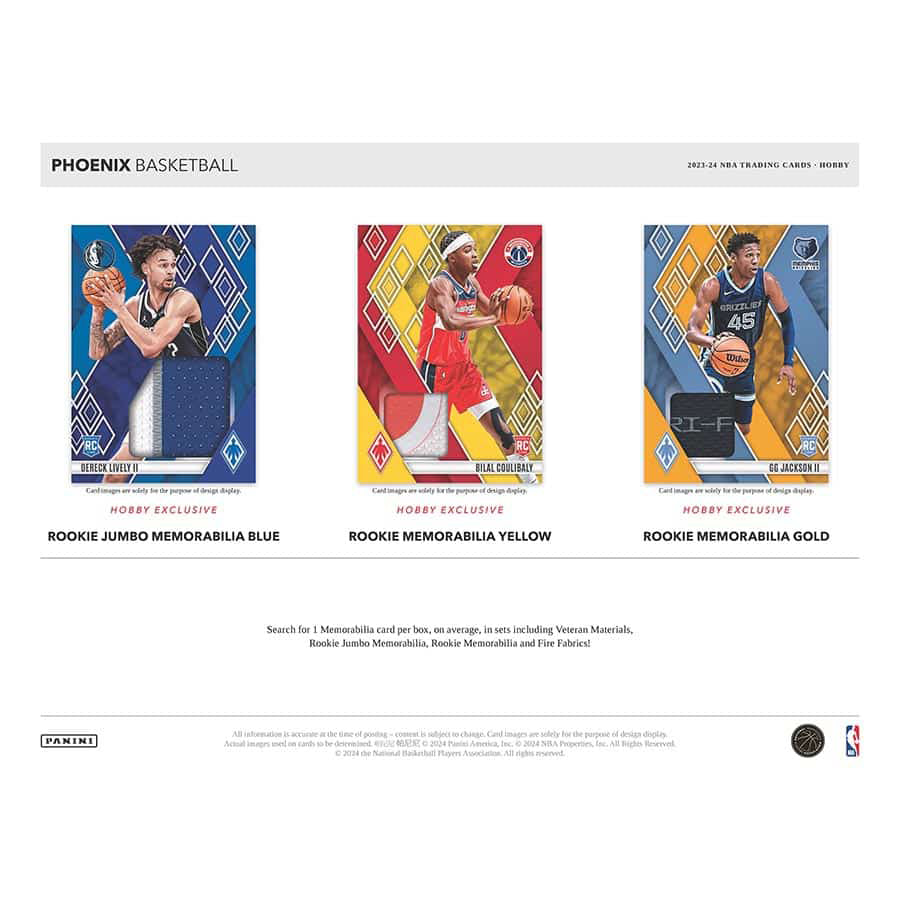 2023-24 Panini Phoenix Basketball Hobby Box Debut Edition