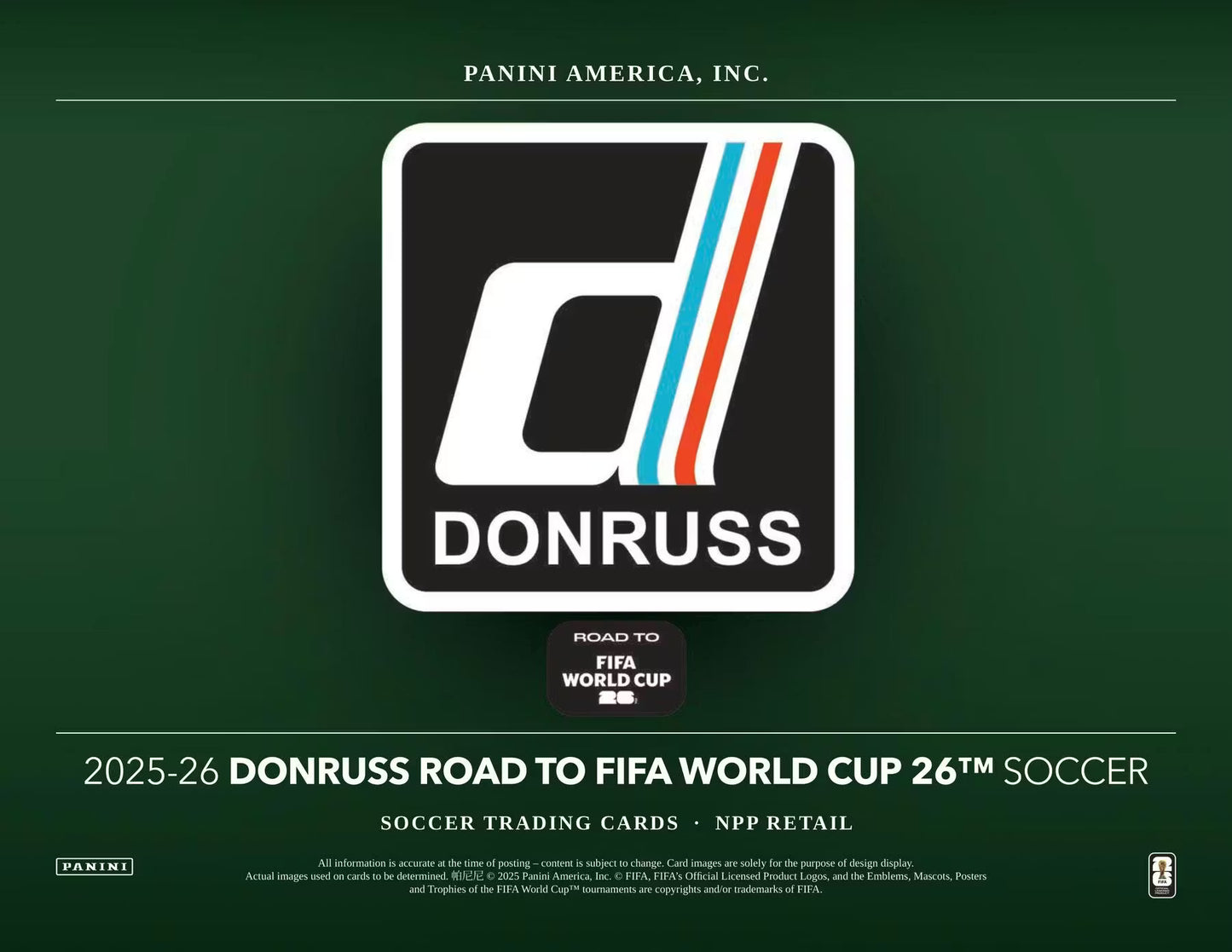 2025-26 Panini Donruss Soccer Road To FIFA World Cup Hobby Box
