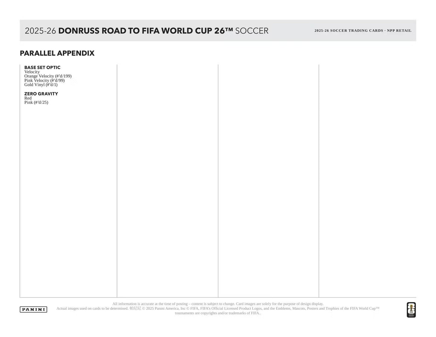 2025-26 Panini Donruss Soccer Road To FIFA World Cup Hobby Box