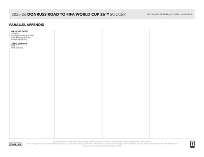 2025-26 Panini Donruss Soccer Road To FIFA World Cup Hobby Box