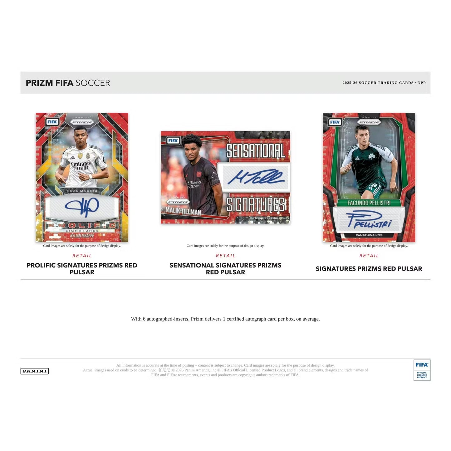 2025-26 Panini Prizm FIFA World Cup Soccer Blaster Box