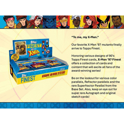 2025 Topps Finest X-Men '97 Hobby Box