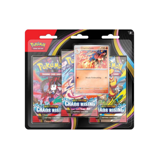 Pokemon English Mega Evolution - Chaos Rising Three-Booster Blister