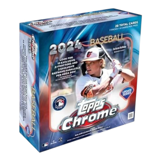 2024 Topps Chrome Major League Baseball Update Series Mega Box
