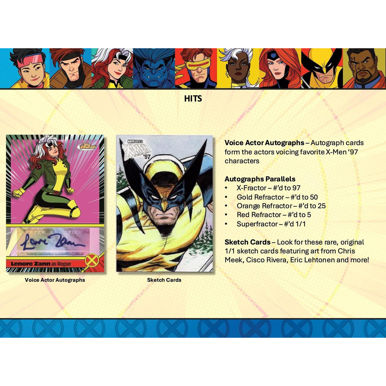 2025 Topps Finest X-Men '97 Hobby Box