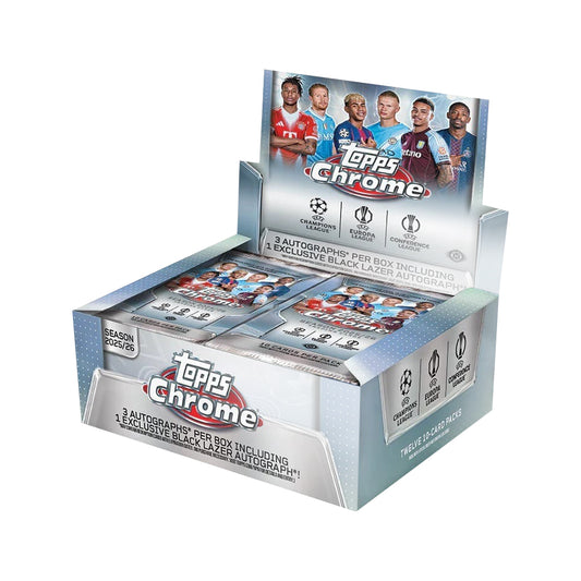 2025-26 Topps Chrome UEFA Club Competitions UCC Soccer Jumbo Box