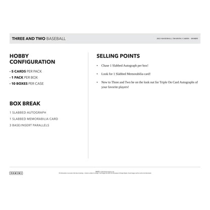 2025 Panini Three and Two Baseball Hobby Box