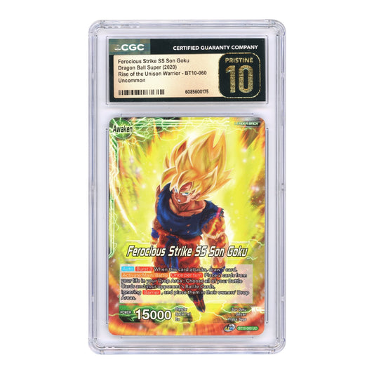 Super Saiyan Son Goku 2020 Dragon Ball Super Card Game English BT10 #060 CGC Pristine 10