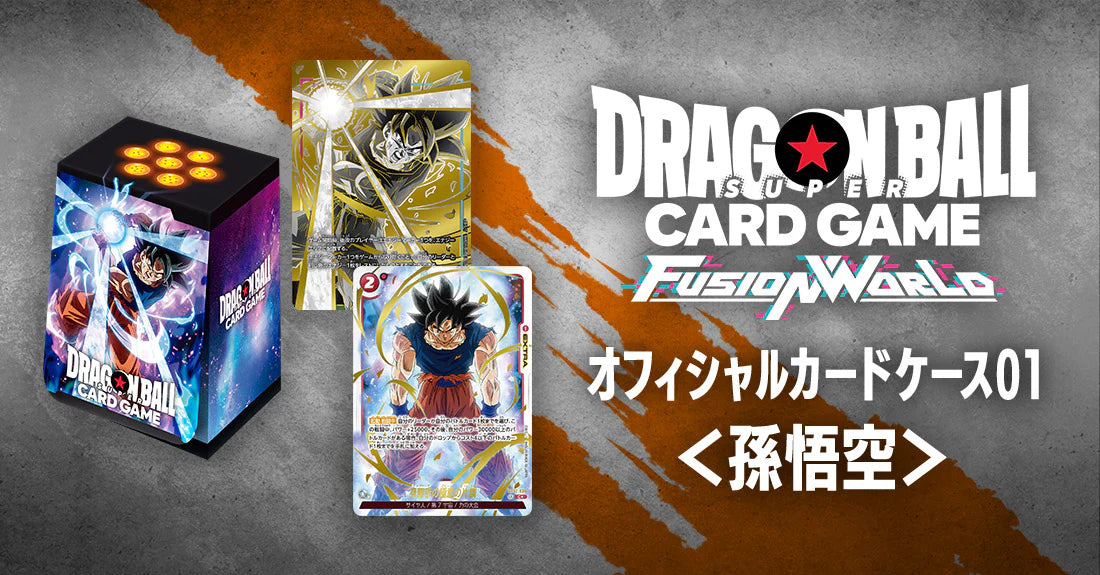 Bandai TCG Japanese Dragonball Super Card Game Fusion World Deck Card Case 01 with Promo Card Goku Cover