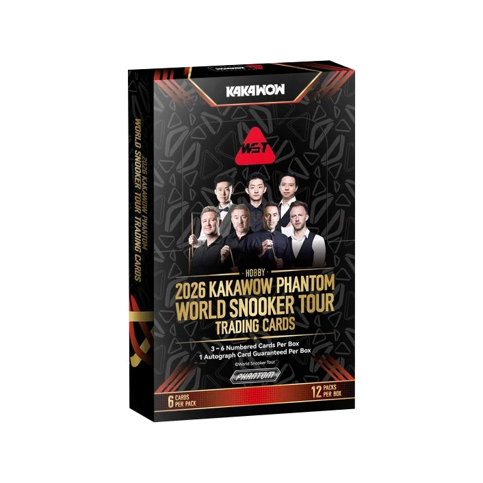 2026 Kakawow Phantom World Snooker Tour Trading Cards Hobby Box