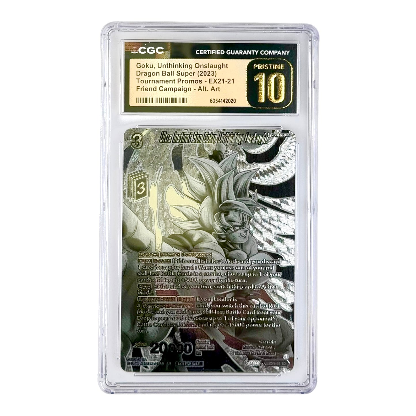 Set Of 5 Son Goku 2023 Dragonball Super Card Game Japanese Tournament Promos CGC Pristine 10