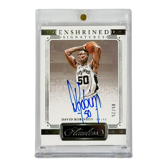 David Robinson 2020-21 Flawless Enshrined Signature Auto 05/25 #ENS-ADM
