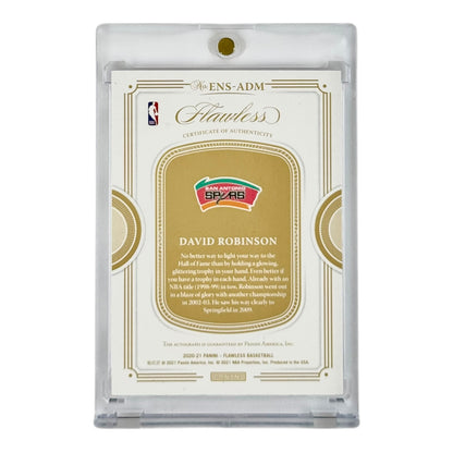 David Robinson 2020-21 Flawless Enshrined Signature Auto 05/25 #ENS-ADM