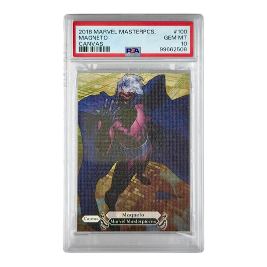 Magneto 2018 Skybox Marvel Masterpieces Canvas #100 PSA 10