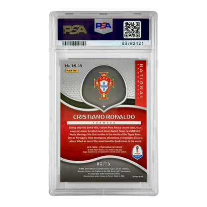 Cristiano Ronaldo 2018 Prizm World Cup National Landmarks Mojo 03/25 #NL-18 PSA 10