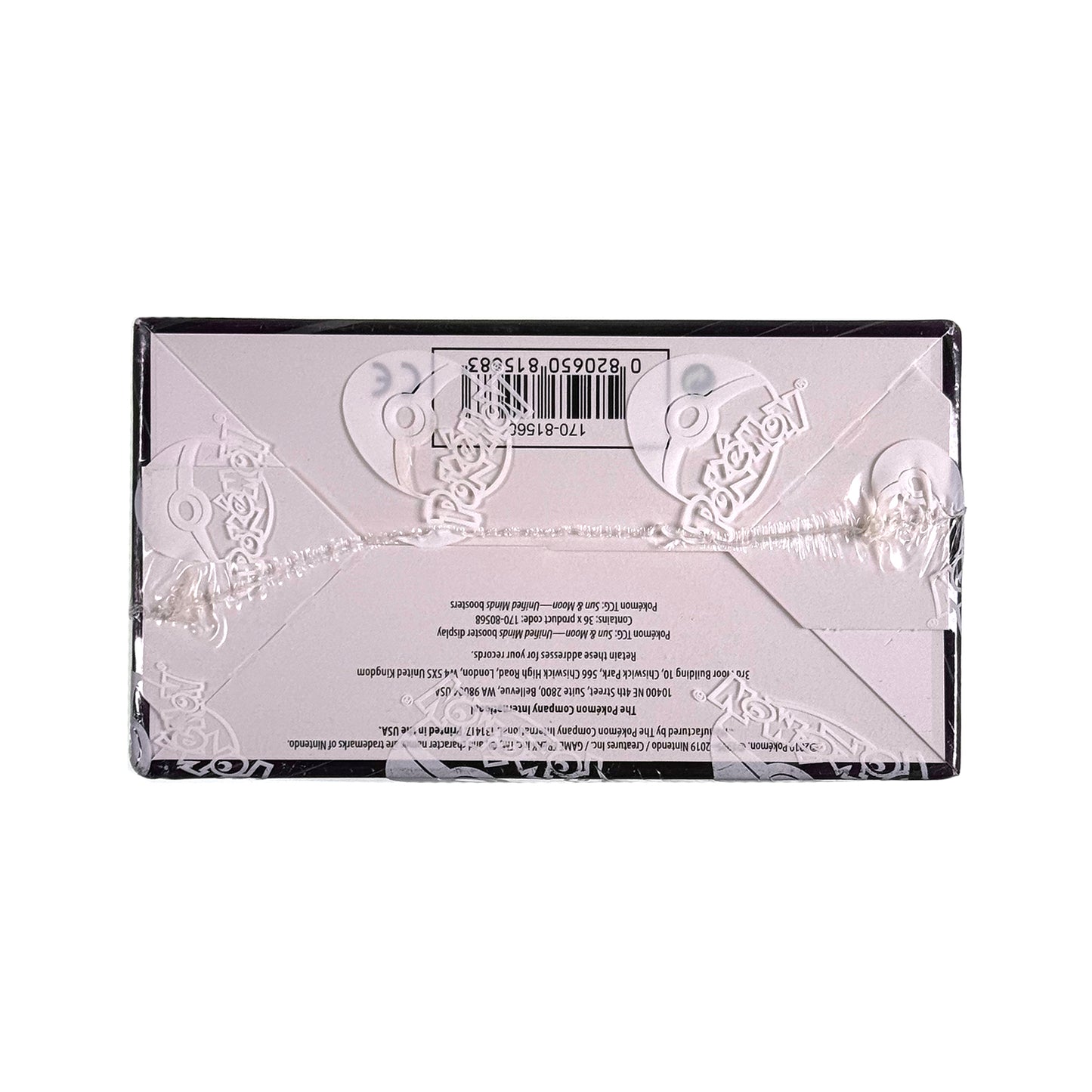 Pokemon English Sun & Moon Unified Minds Sealed Booster Box