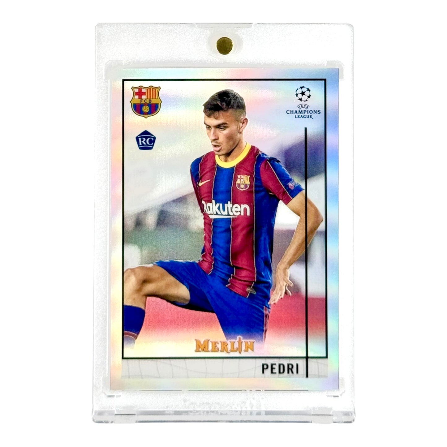 Set of 2 Pedri 2021 Topps Merlin Soccer UCL Rookie RC 08/99 #89