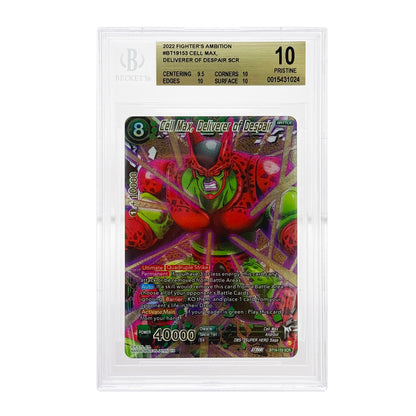 Set of 2 2022 Dragonball Super BT19 SCR BGS 10