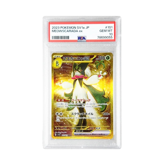 Meowscarada ex 2023 Pokemon Japanese Sv1a UR #101 PSA 10