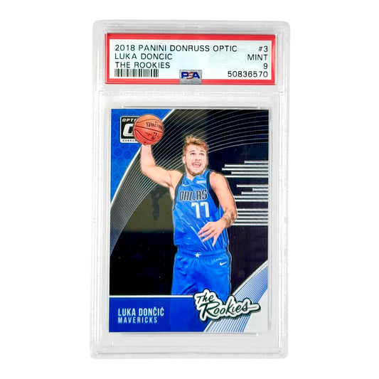 Luka Doncic 2018-19 Donruss Optic The Rookies RC #3 PSA 9
