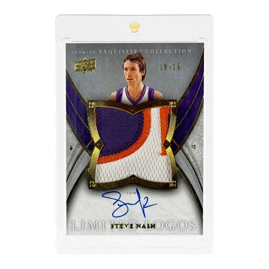 Steve Nash 2009 Upper Deck Exquisite Collection 18/19 Patch Auto #L-SN