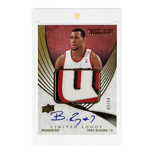 Brandon Roy 2008 Upper Deck Exquisite Collection 03/50 Patch Auto #LL-BR