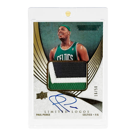 Paul Pierce 2008 Upper Deck Exquisite Collection 16/50 Patch Auto #LL-PP