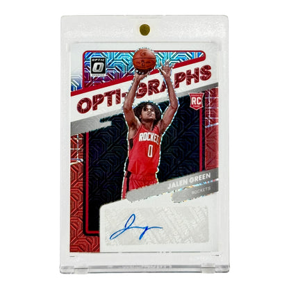 Jalen Green 2021-22 Contenders Optic Rookie RC Auto Opti-Graphs #OG-JGR