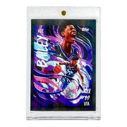 Ace Bailey 2025-26 Topps Chrome Ultraviolet Rookie RC Case Hit SSP #UV-15