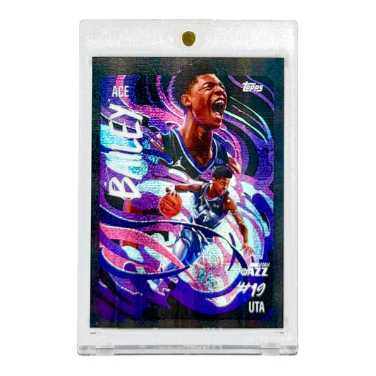 Ace Bailey 2025-26 Topps Chrome Ultraviolet Rookie RC Case Hit SSP #UV-15