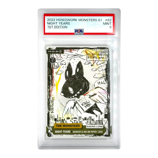 Labubu 2022 How2work The Monsters Series 1 1st Edition #82 PSA 9