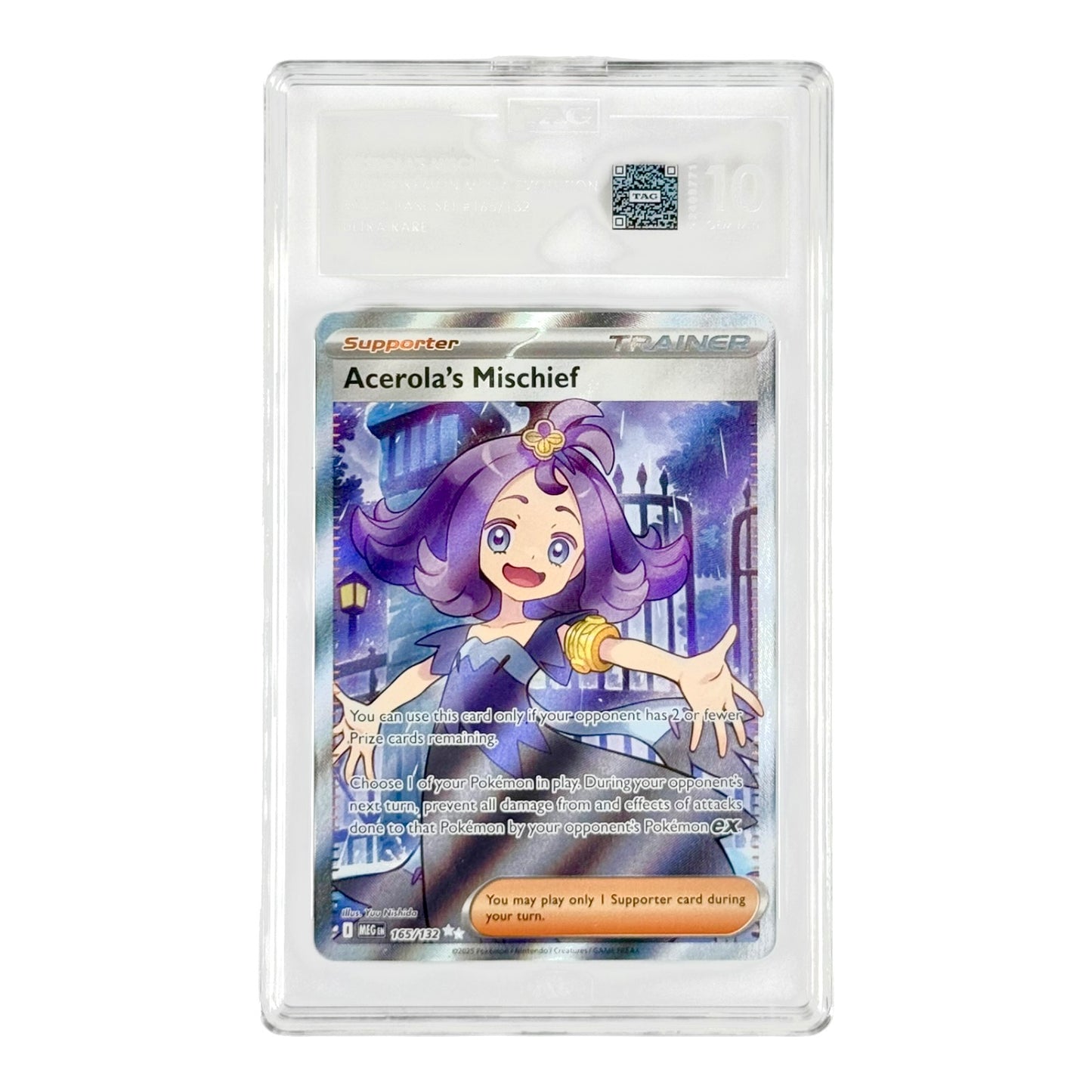 Acerola's Mischief 2025 Pokemon English Mega Evolution #165 TAG 10