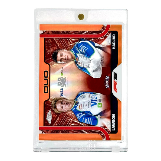 Liam Lawson/Isack Hadjar 2025 Topps Chrome Duo 21/25 #169